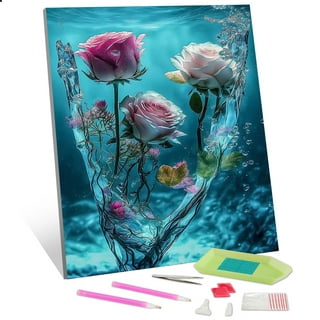Buy TISHIRON 5D Diamond Painting Kits for Adults - Great Wave with Sunset  and Cherry Blossoms, Round Full Drill DIY Diamond Art Kits, Crafts for  Adults Perfect Wall Decor for Home Office 