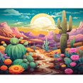 thumbnail image 1 of TISHIRON Paint by Numbers for Adults,16x20 inch Canvas Wall Art Desert Succulents Landscape Oil Painting by Numbers Kit for Home Wall Decor (Frameless), 1 of 6