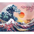 thumbnail image 1 of TISHIRON Paint by Numbers Kit for Kids & Adults Beginner - 16" x 20" Ocean Wave DIY Paint by Numbers Kits with 3 Paintbrushes and Acrylic Pigment - The Great Wave Off Kanagawa(Frameless), 1 of 7