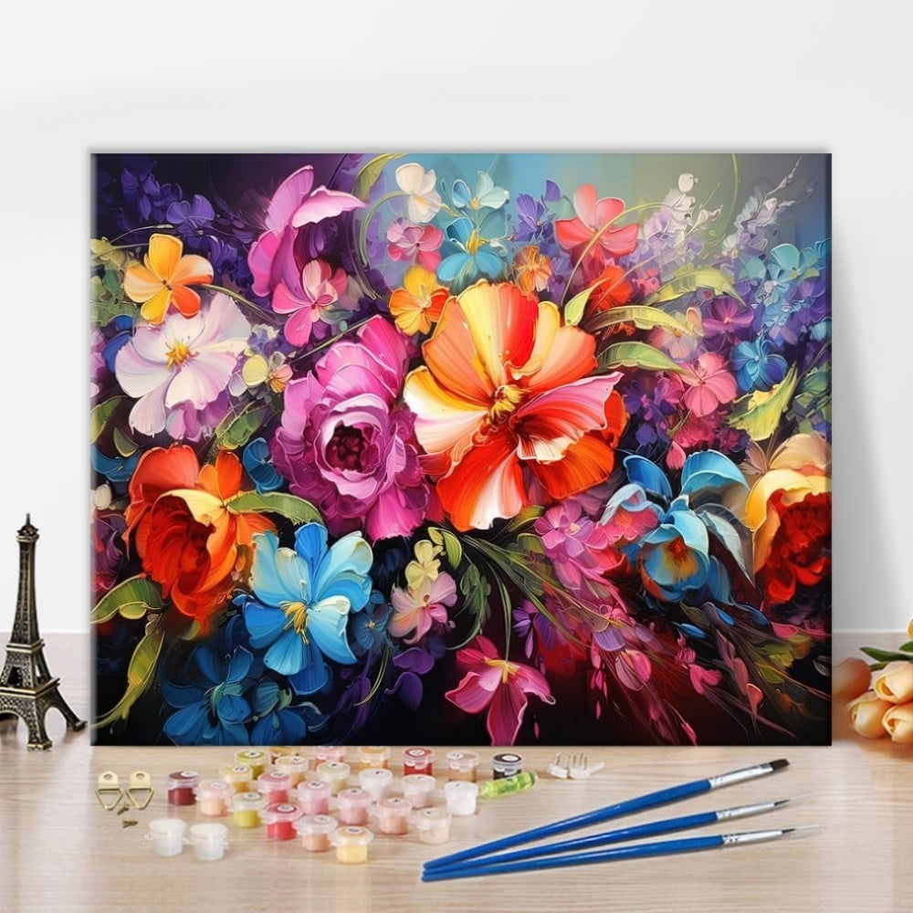 KIT DE DESSIN Tigre Peinture Numero Adulte, Peinture par Numero Adulte