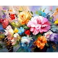thumbnail image 1 of TISHIRON Paint by Numbers for Adults,16x20 inch Canvas Wall Art Blooming Flowers Oil Painting by Numbers Kit for Home Wall Decor (Frameless), 1 of 6