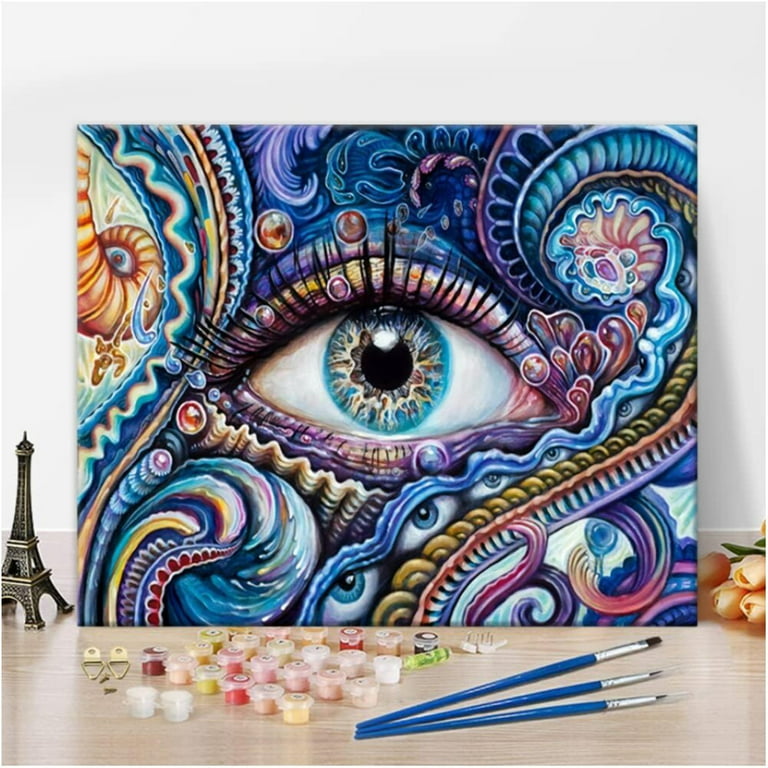 TISHIRON Paint by Numbers for Adults,16x20 inch Canvas Wall Art