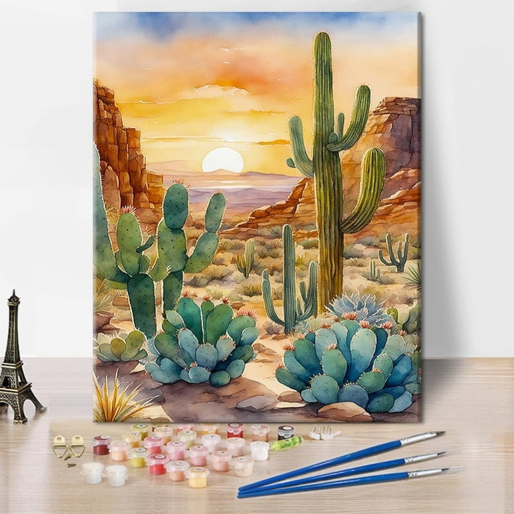 TISHIRON Paint by Numbers for Adults,16x20 inch Canvas Wall Art
