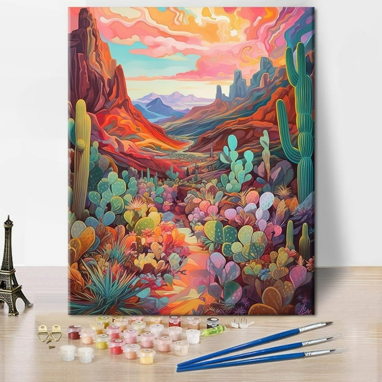 TISHIRON 16x20'' DIY Wall Art, Paint by Numbers Kit