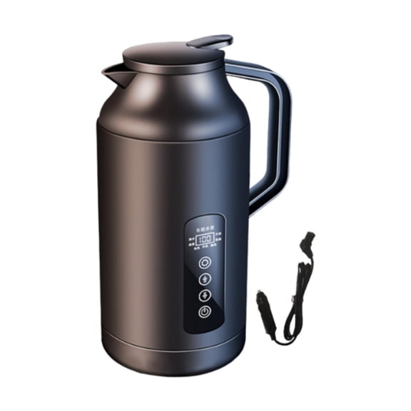 TISHITA 1.5L Hot Water Kettle Boiler 12V 24V Universal for SUV Outdoor Home Use No Base