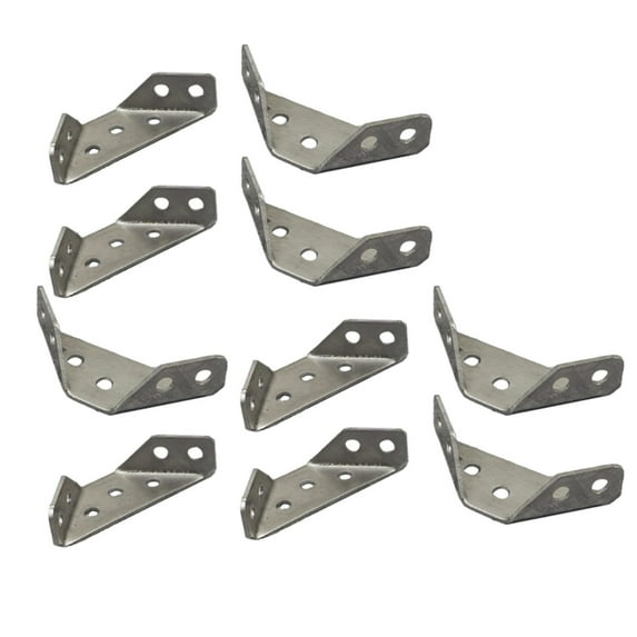 TISHITA 10 Pieces Corner for Wood Angle Small Corner Fasteners Angle Brackets for Wood Beam Cabinet Desk Edge Table Box