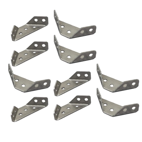 TISHITA 10 Pieces Corner for Wood Angle Small Corner Fasteners Angle Brackets for Wood Beam Cabinet Desk Edge Table Box