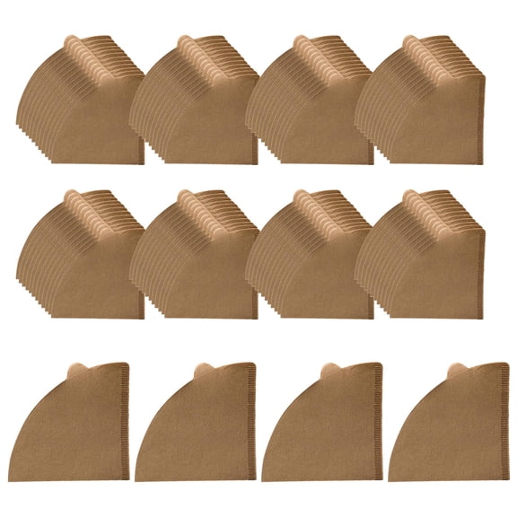TISHITA 100 Pieces Cone Filters Replacement Filters Coffee Cup Strainers Coffee Filter Papers for Pour over Coffee Maker Filter Cup Brown V02