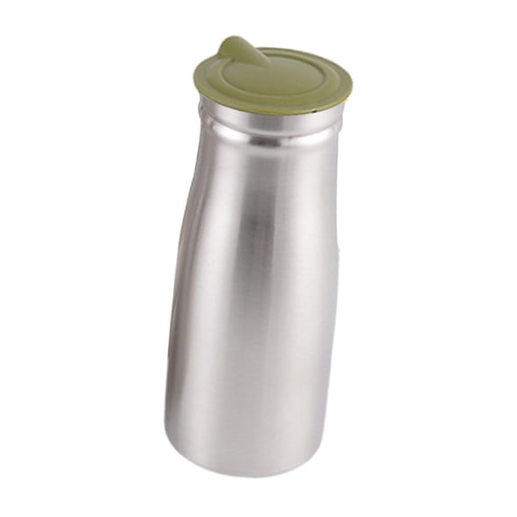 TISHITA 1000ml Stainless Steel Cold Water Pitcher 3.3x9inch Multifunctional for Commercial Use Large Capacity Sturdy Drinks Container Green