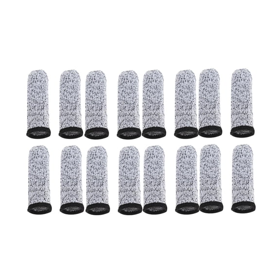 TISHITA 16 Pieces Cut Resistant Finger Cots HPPE Finger Sleeve Extender Fingertip Caps, Your Fingers