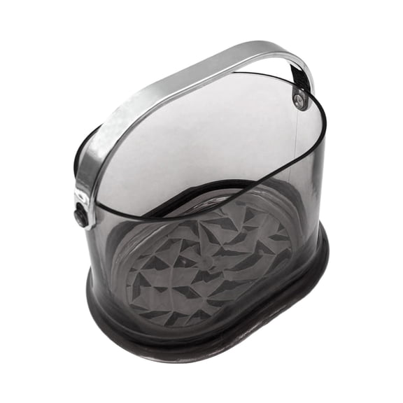 TISHITA 2.5L Ice Cube Container, Acrylic Champagne Bucket, Beverage Chilling Tub, Bucket for Hotel Bbq Beach , Black
