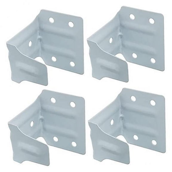 TISHITA 2 X 4 Support Bracket, Iron Holder for Imitation Wood , White, 4 Pcs