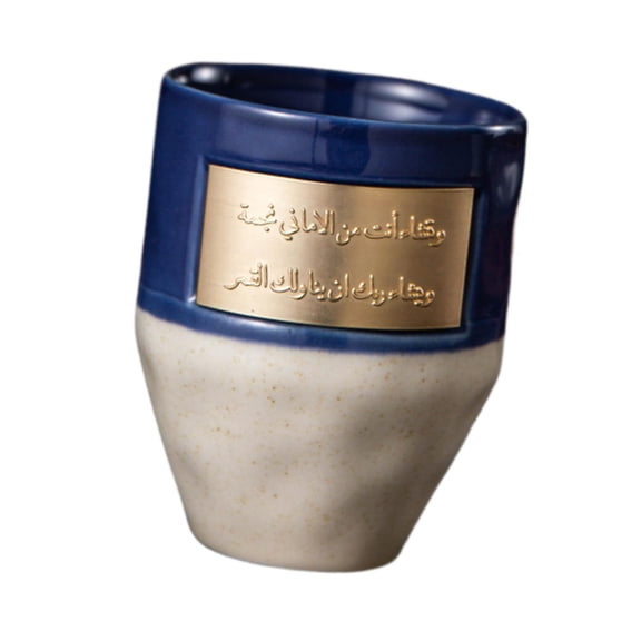 TISHITA 265ml Ceramic Coffee Mug Breakfast Mug Modern Drinking Utensil Unique Tea Cup Porcelain Coffee Cup for Bar Camping Home Hotel Blue