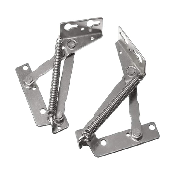TISHITA 2Pcs 80 Degree Foldable Lifting Brackets Sofa Hinge Steel Multifunctional Heavy Duty Spring Hinge for Bed Corner Folding Sofa