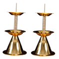 thumbnail image 1 of TISHITA 2Pcs Metal Candlestick,Buddhist Tealight Candle Holders Candle Stand Ghee Lamp Butter Lamp Holder for Mantel,Dinner,Farmhouse, 1 of 8