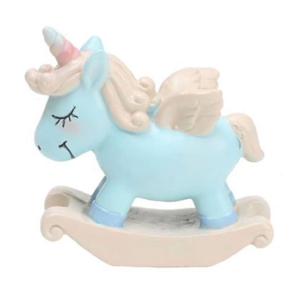 TISHITA 2X Resin Craft Cupcake Cake Topper Figures Birthday Party Favors Blue