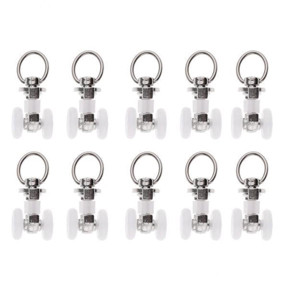 TISHITA 2x 10pcs Alloy Curtain Track , Bendable Curtain Bay & Straight Windows, Wall & Ceiling Mounted, Curtains & Shower