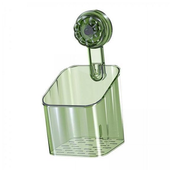 TISHITA 2x Shower Basket Suction Cup, Strong Suction Wall Mounted Portable Waterproof Bathroom Organizer Shower Storage Rack for Bathroom