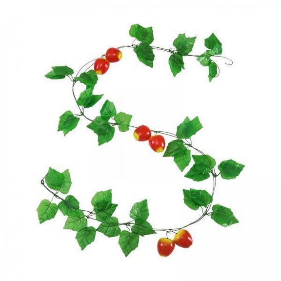 TISHITA 2x Vine Fake Foliage Leaf Artificial Fruit Leaves Rattan Vine Decoration,Wedding Vine Leave Fake Leaves Rattan for Wedding Home