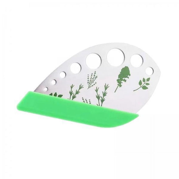 TISHITA 2x9 Holes Thyme Vegetable Cutter Leaf Remover Kitchen Gadgets , Green, 3 Pcs