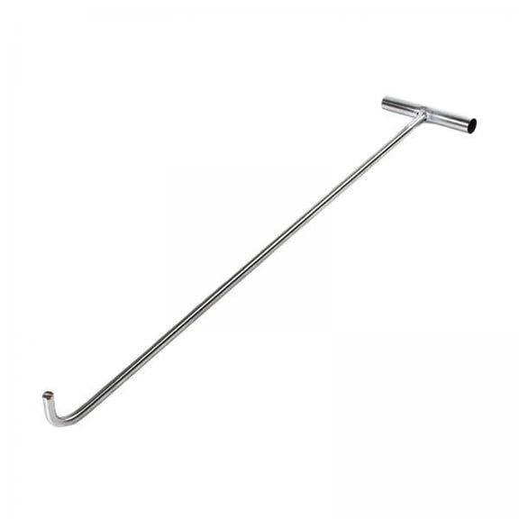 TISHITA 2xManhole Hook Tool Trampoline Open Manhole Cover Steel Heavy Duty Single Hook 38cm Blunt