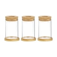 thumbnail image 1 of TISHITA 3 Pieces Glass Vases,Plant Terrarium,Stable Hydroponic Plants,Clear Flower Pots,Propagation Planter for Desk Restaurant Decor light brown, 1 of 8