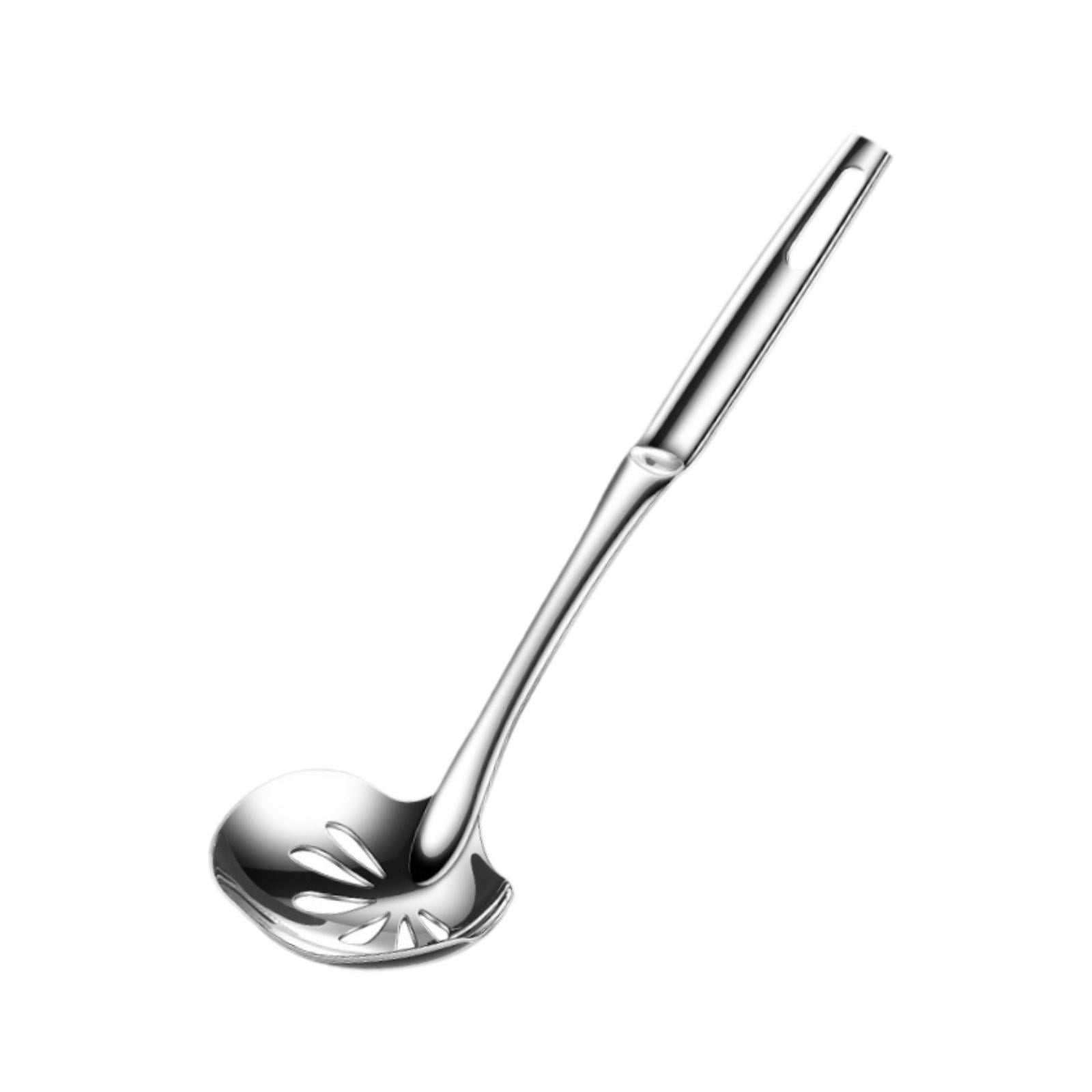 TISHITA 304 Stainless Steel Skimmer Slotted Spoon Deep Frying Skimmer Spoon Rustproof Noodle