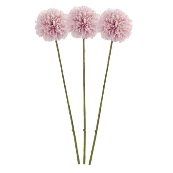 TISHITA 3pcs Artificial Ball Flowers Silk Hydrangea Bridal Wedding Bouquet for home and Decor , Pink Pink Purple