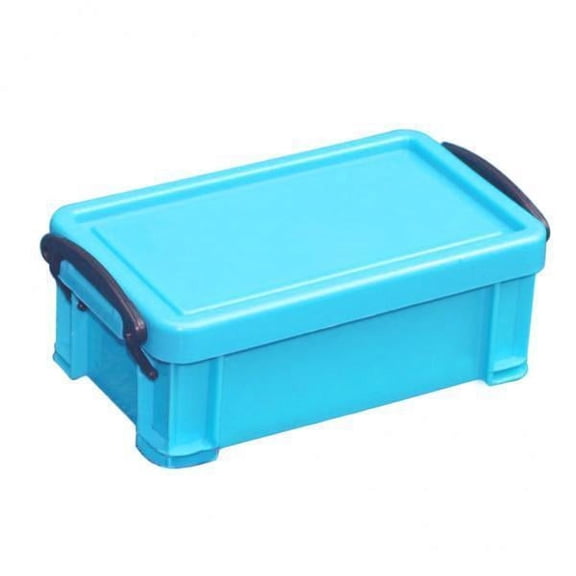 TISHITA 3xHome Furnishing Box 0.5L Latch Box Colorful with Lid Food Sealed Case Blue 4 Pcs