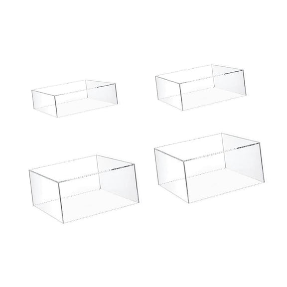 TISHITA 4Pcs Acrylic Cupcake Stand Cake Display Riser Dessert Bakery Stand Rack Server Dessert Holder for Perfume Spice Jars Figurine