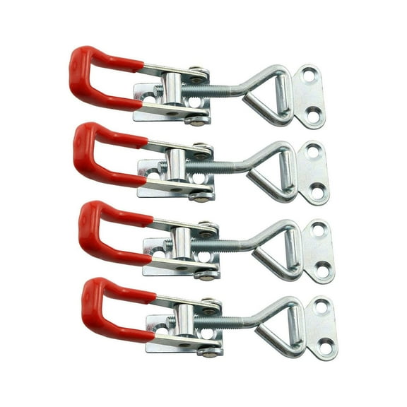 TISHITA 4Pcs Toggle Latch Clamps Adjustable Quick Release Cabinet Box latches Lever Handle Lock Hasp for Fence Door Garage Case Trunk