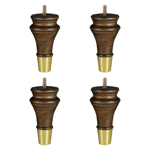 TISHITA 4pcs Wooden Furniture Legs Bed Riser 5inch Diy Handicraft Decoration Sofa Legs Replacement Feet for TV Stand Living Room Chest of Drawers