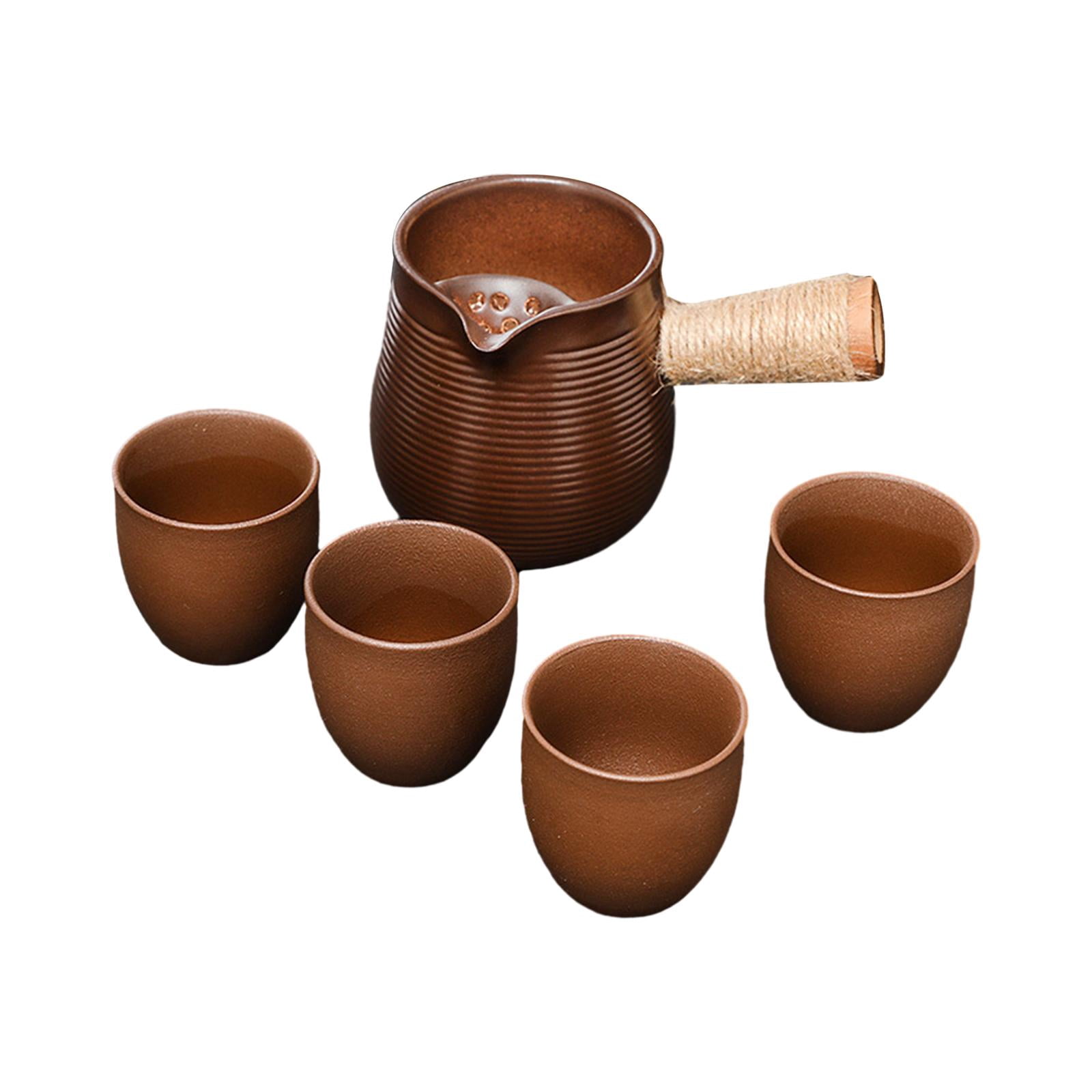 TISHITA 500ml Ceramic Teapot with Rope Wrapped Handle Japanese ...