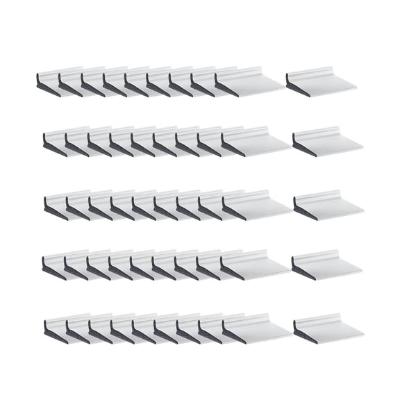TISHITA 50x Door Corner Seals, Post Frame, Sealing Wedge, Noise Reduction, Weather Protection, Self- Sealing Strips for Office And Indoor Use white
