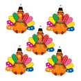 thumbnail image 1 of TISHITA 5Pcs Thanksgiving Turkey Door Sign Decorations, Fall Door Hanger Door Hanging Sign Plaque for Festival Tree Porch Home Window A 25x23.7cm, 1 of 8