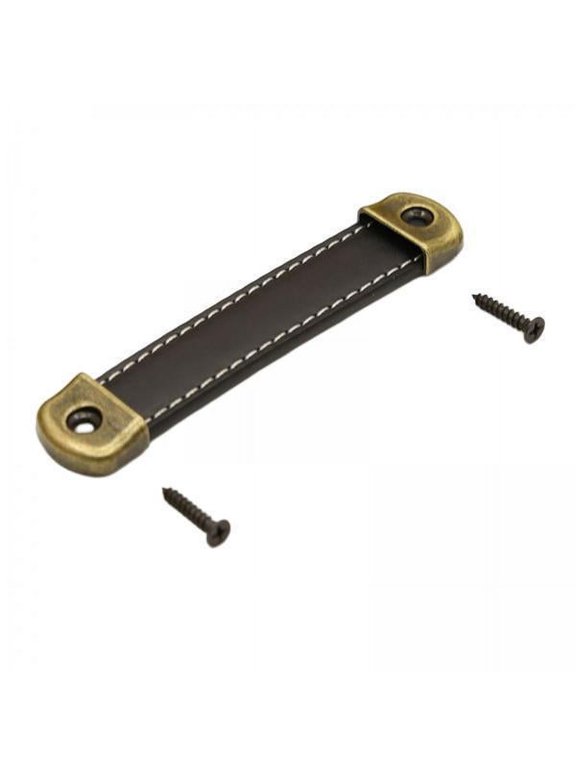 5X PU Leather Luggage Handle Handle Replace Cabinet Pulls Black