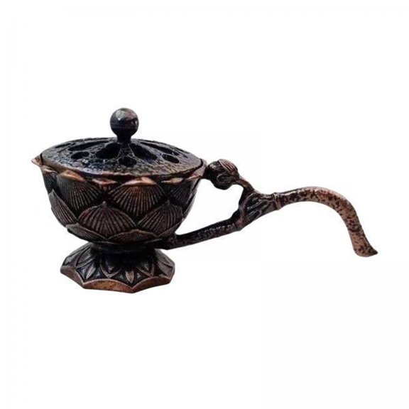 TISHITA 5x Burner Hollow Out Holder for Dish Cones Coils Office Copper Color