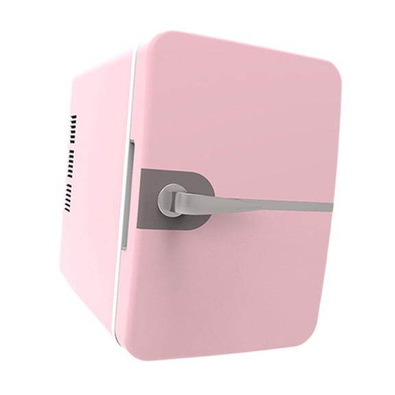 TISHITA 6L Mini Fridge Freestanding Beverage Refrigerator Coolers Snacks Yogurt Thermoelectric Coolers and Warmer USB Plug for Home Bar Pink