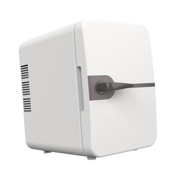 TISHITA 6L Mini Fridge Freestanding Beverage Refrigerator Coolers Snacks Yogurt Thermoelectric Coolers and Warmer USB Plug for Home Bar White