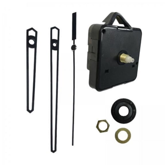 TISHITA 6xDIY Wall Clock Movement Mechanism for Cross Stitch Craft Clock Sturdy Black Hand