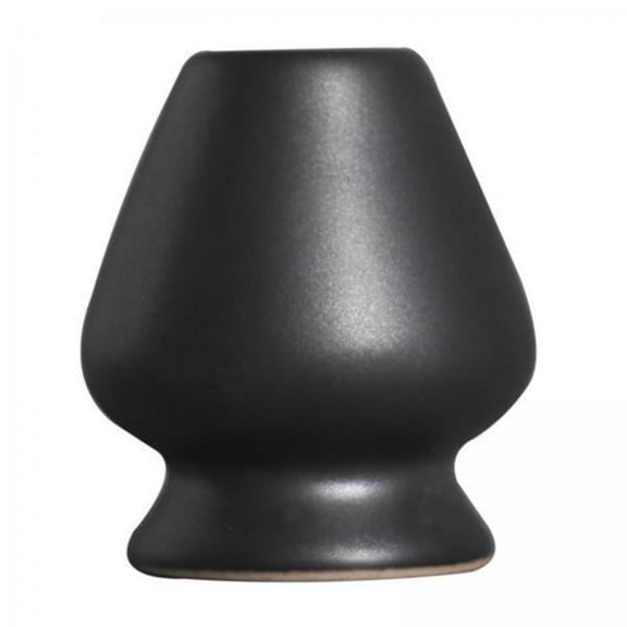 TISHITA 6xHandmade Matcha Whisk Stand Tea Ceremony Teaware for Starter Professional Black 6 Pcs