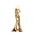 thumbnail image 1 of TISHITA Abstract Figurine with LED Floor Luminous Sculpture Character Modern Abstract Art Ornament for Desktop Study Decor Collection gold, 1 of 8