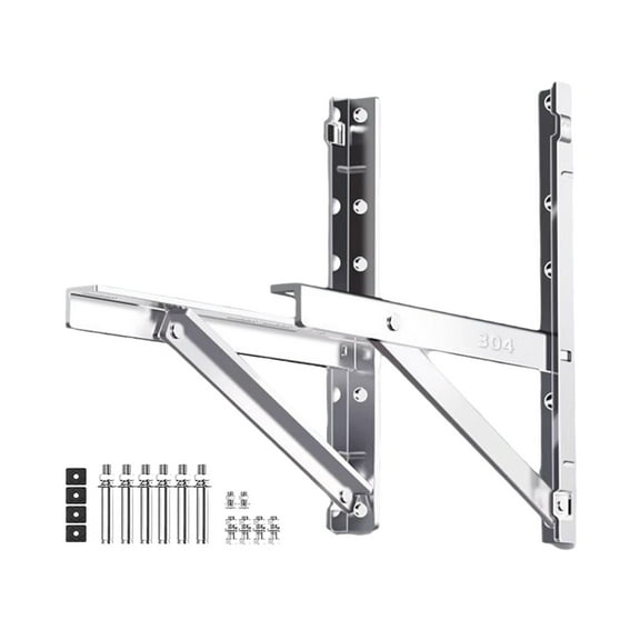 TISHITA Air Conditioning Brackets Accessories Triangular Structure Design INSTALL Brackets Air Conditioning Outside Racks for Home Office 46cmx46cm