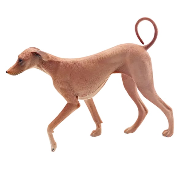 TISHITA Azawakh Dog Statue, Realistic Dog Figurine, Accent Simulation Model, Puppy Sculpture for Living Room, Christmas Shelf, Dining Room Yellow