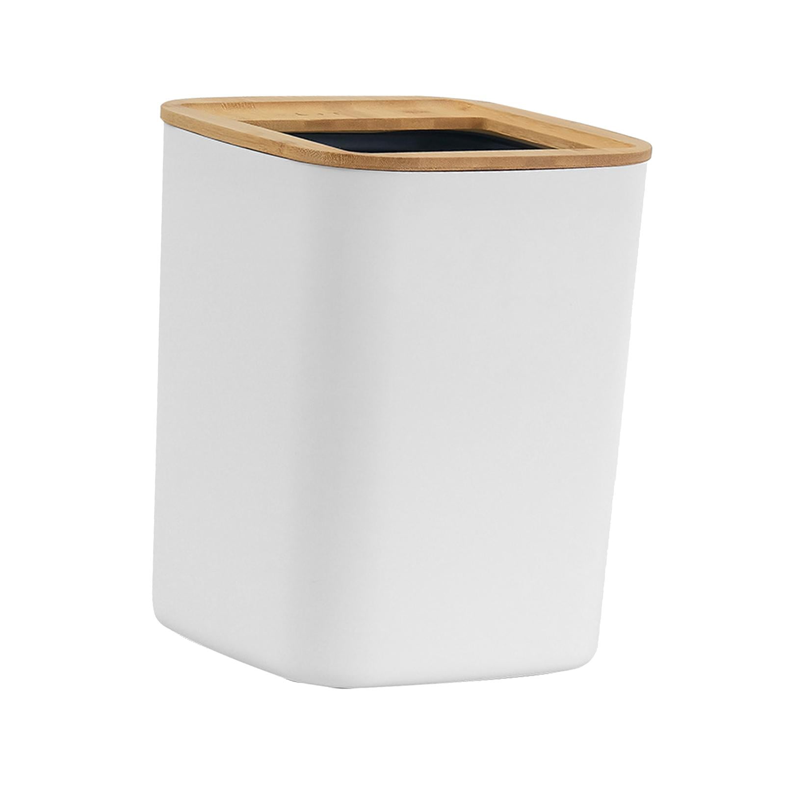 TISHITA Bathroom Wastebasket Garbage Container Bin Simple Opening Top ...