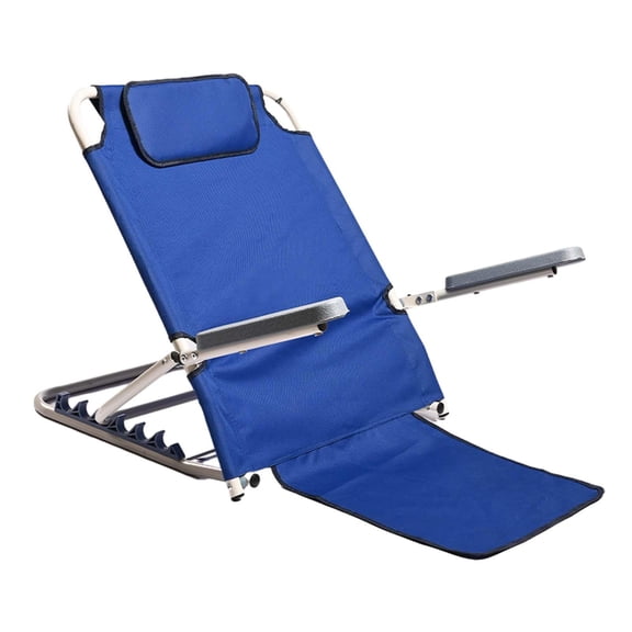 TISHITA Bed Backrest Support Floor Chair with Backrest Adjustable Angle Portable Beach Chair Reading Bed Rest Pillows for Picnic Lawn