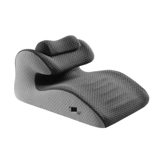 TISHITA Bed Wedge Pillow Memory Foam Portable Back Support Face Down Pillow Comfort Prone Pillow Ergonomic for Sitting Reading Gray