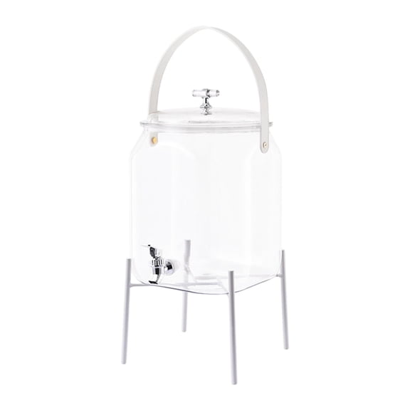 TISHITA Beverage Dispenser Drink Dispenser for Fridge Large Capacity Drink Holder Pitcher for Picnic Weddings Outdoor Parties Camping 4.5L with base