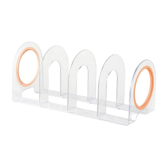 TISHITA Bookend Organizer File Folder Sorter Book Ends Desktop Non Skid Desk Bookshelf Book Holder for Shelves Magazines Office Mails Yellow Rings