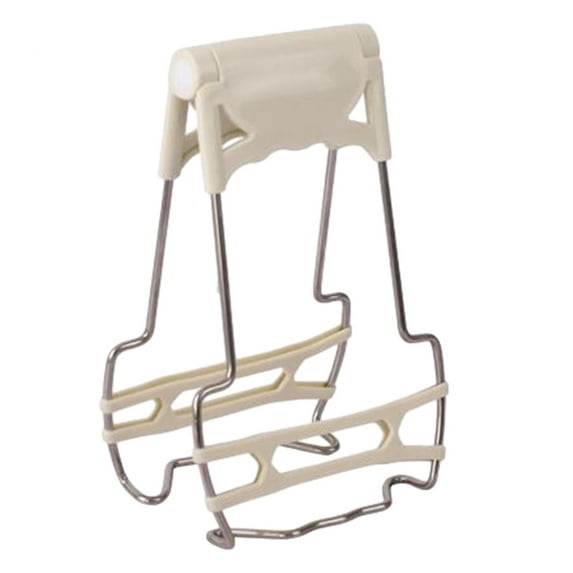 TISHITA Bowl Dish Plate Gripper Clip, Pan Dish Clip Gripper, Bowl Plate Clamp Bowls Clamp Holder for Cooking Moving Hot Plate or Bowl White